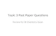 Topic 3 Past Paper Questions Review for IB Chemistry Exam.