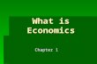 What is Economics Chapter 1. Words to Know  Needs  Things that a person cannot live without  Food  Clothing  Shelter  Air.