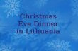 Christmas Eve Dinner in Lithuania. The traditional Lithuanian Christmas Eve dinner is called “Kūčios” (Koo-chos) and it’s one of the most important holidays.