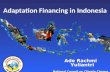 Adaptation Financing in Indonesia Ade Rachmi Yuliantri National Council on Climate Change Indonesia.