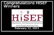Congratulations HISEF Winners February 12, 2011. HONORABLE MENTION Elementary School Entries.