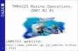 1 TMR4225 Marine Operations, 2007.02.01 JAMSTEC website: .