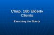 Chap. 18b Elderly Clients Exercising the Elderly.