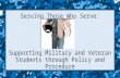 Serving Those Who Serve: Supporting Military and Veteran Students through Policy and Procedure MJ.