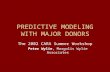 PREDICTIVE MODELING WITH MAJOR DONORS The 2002 CARA Summer Workshop Peter Wylie, Margolis Wylie Associates.