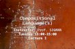 Compositional Language(s) Instructor: Prof. SIGMAN Tuesday 13:00-15:00 Lecture I.
