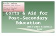 Costs & Aid for Post-Secondary Education 2013-2014 Academic Year Karla Weber Financial Aid Advisor Office of Student Financial Aid University of Wisconsin.