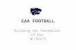 EAA FOOTBALL Building the foundation of the WILDCATS.