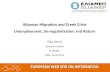 Albanian Migration and Greek Crisis Unemployment, De-regularization and Return Eda Gemi Research Fellow ELIAMEP Sofia, 14-02-2014.