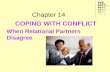 COPING WITH CONFLICT When Relational Partners Disagree Chapter 14.