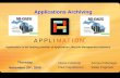 Applimation is the leading provider of Application Lifecycle Management solutions Thursday November 20 th, 2008 Diane Hallahan Account Manager Paul Capobianco.