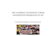 THE CURRENT ECONOMIC CRISIS IMIGRATION PROBLEMS IN UK ALEKSANDRA MACIASZEK.