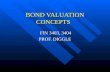 BOND VALUATION CONCEPTS FIN 3403, 3404 FIN 3403, 3404 PROF. DIGGLE.