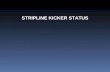 STRIPLINE KICKER STATUS. PRESENTATION OUTLINE 1.Design of a stripline kicker for beam injection in DAFNE storage rings. 2.HV tests and RF measurements.