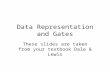 Data Representation and Gates These slides are taken from your textbook Dale & Lewis.