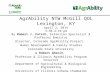 AgrAbility NTW McGill QOL Lexington, KY April 2, 2014 3:30-4:10 pm By Robert J. Fetsch, Extension Specialist & Professor Emeritus Director, Colorado AgrAbility.