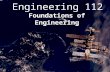 Engineering 112 Foundations of Engineering Student Information Sheet.
