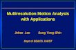 Multiresolution Motion Analysis with Applications Jehee Lee Sung Yong Shin Dept of EE&CS, KAIST Jehee Lee Sung Yong Shin Dept of EE&CS, KAIST.