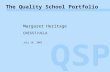 1/36 CRESST/UCLA QSP Margaret Heritage CRESST/UCLA July 18, 2003 The Quality School Portfolio.