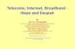 Telecoms, Internet, Broadband - Hope and Despair By DR T.H. CHOWDARY Director: Center for Telecom Management and Studies Fellow: Tata Consultancy Services.
