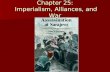 Chapter 25: Imperialism, Alliances, and War Expansion of European Power and the New Imperialism The growth of national states permitted Western nations.