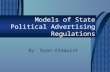 Models of State Political Advertising Regulations By: Ryan Almquist.