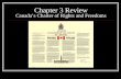 Chapter 3 Review Canada’s Charter of Rights and Freedoms.