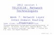 Network Layer7-1 2012 session 1 TELE3118: Network Technologies Week 7: Network Layer Inter-Domain Routing Protocols Some slides have been taken from: r.