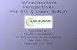Infrastructure Perspectives For NYC & Lower Hudson Valley Presented at: NYCLHVCC Roundtable on Infrastructure Development New York City February 22 nd,
