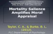 Mortality Salience Amplifies Moral Appraisal The School of Natural and Behavioral Sciences UNDERGRADUATE RESEARCH SYMPOSIUM APRIL 19, 2012 – FORT LEWIS.