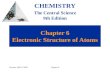 Prentice Hall © 2003Chapter 6 Chapter 6 Electronic Structure of Atoms CHEMISTRY The Central Science 9th Edition.