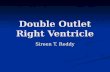 Double Outlet Right Ventricle Sireen T. Reddy. Topics of Discussion Spectrum of Disease Spectrum of Disease Definition/Controversy Definition/Controversy.