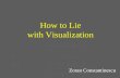 How to Lie with Visualization Zoran Constantinescu.
