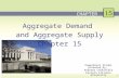 Aggregate Demand and Aggregate Supply Chapter 15 CHAPTER 1.