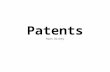 Patents Ryan Dickey. Patent Law What is a patent? Congress says: The right to stop people from using your invention. Who can you stop? “whoever without.
