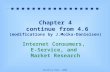 Prentice Hall, 2002 Chapter 4 continue from 4.6 (modifications by J.Molka-Danielsen) Internet Consumers, E-Service, and Market Research.
