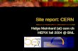 Site report: CERN Helge Meinhard (at) cern ch HEPiX fall 2004 @ BNL.