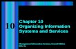 Chapter 10 Organizing Information Systems and Services.