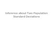 Inference about Two Population Standard Deviations.