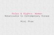 Roles & Rights: Women Renaissance to Contemporary Europe Mimi Pham.