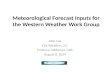 Meteorological Forecast Inputs for the Western Weather Work Group Alan Fox Fox Weather, LLC Fortuna, California, USA August 8, 2014.