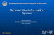 Ministry of Foreign Affairs of Republic of Macedonia. National Visa Information System National Visa Information System Marica Ristevska N-VIS Parameter.