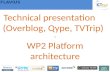 FLAVIUS Technical presentation (Overblog, Qype, TVTrip) - WP2 Platform architecture.