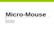 Micro-Mouse By Mohamad Samhat Narciso Lumbreras Hasan Almatrouk.
