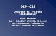 DSP-CIS Chapter-5: Filter Realization Marc Moonen Dept. E.E./ESAT-STADIUS, KU Leuven marc.moonen@esat.kuleuven.be