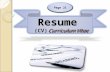 Resume (CV) Curriculum Vitae Resume (CV) Curriculum Vitae Page 21.