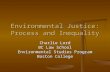 Environmental Justice: Process and Inequality Charlie Lord BC Law School Environmental Studies Program Boston College.