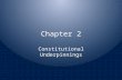 Chapter 2 Constitutional Underpinnings. The Agenda in Philadelphia Revise the Articles of Confederation Gentlemen in Philadelphia – 55 men from 12 of.