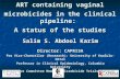 ART containing vaginal microbicides in the clinical pipeline: A status of the studies Salim S. Abdool Karim Director: CAPRISA Pro Vice-Chancellor (Research):