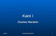 9/18/2015 Modern Philosophy PHIL320 1 Kant I Charles Manekin.